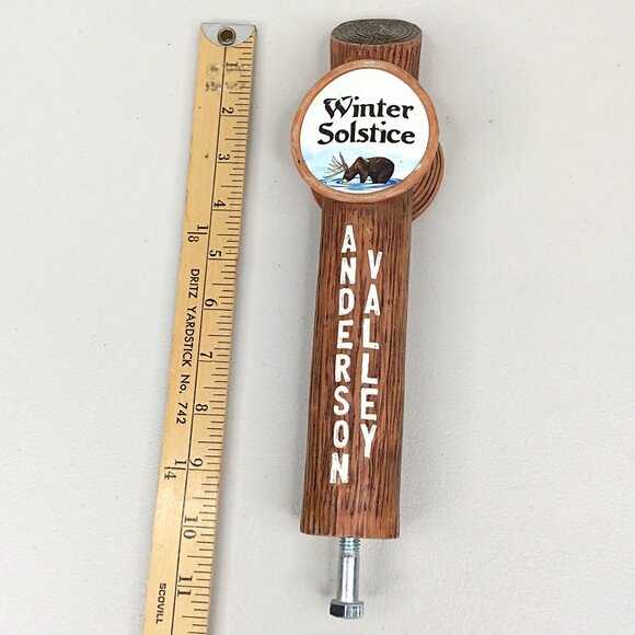 Anderson Valley Brewing Company Beer Tap Handle Winter Solstice Boont Amber Ale - Picture 3 of 7